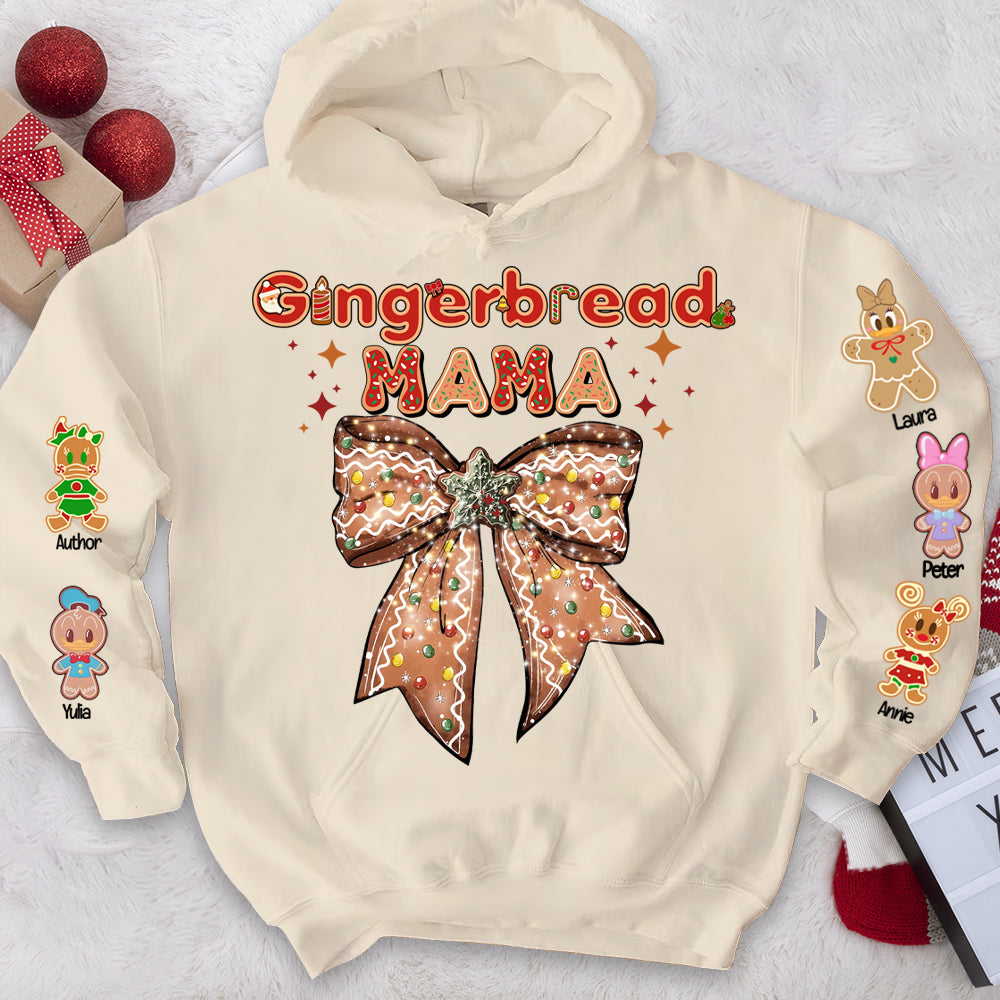 Custom Gingerbread Mama Christmas Sweatshirt