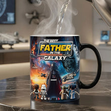 Load image into Gallery viewer, The Best Father in the Galaxy - Personalized Coffee Mug for Dad and Grandpa Coffee Mug PopCulturePrints
