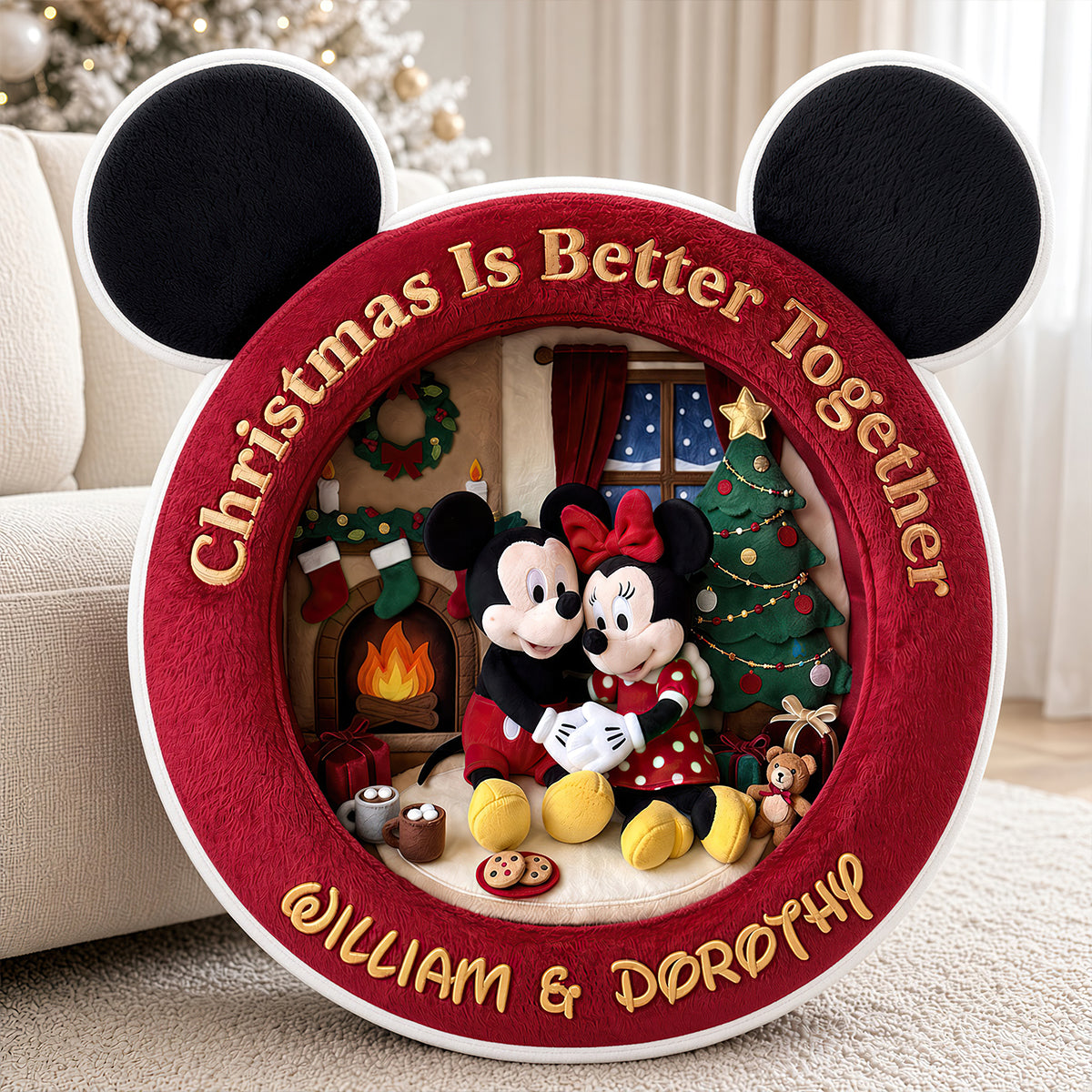 Forever Love Custom Shaped Pillow - Personalized Christmas Gifts For Couples 03ttdt091026 Pillow PopCulturePrints