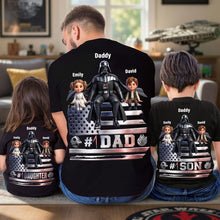 Load image into Gallery viewer, "The Best Dad in the Galaxy!" - Personalized Father’s Day Shirt - Gift for Dad, Grandpa, &amp; More Shirts PopCulturePrints
