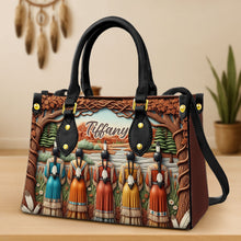 Load image into Gallery viewer, &quot;Celebrate Heritage with Elegance&quot; - Native American Leather Bag - Personalized Gift for Her Leather Bag PopCulturePrints
