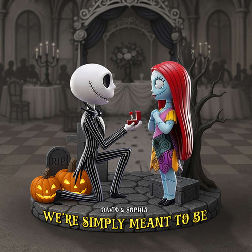 We're Simply Meant to Be - Couple Forever Acrylic Plaque - Personalized Gift for Couples Shaped Plaques PopCulturePrints