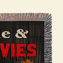 Load image into Gallery viewer, Personalized Horror Movie Night Woven Blanket - Cozy Gift for Couples Blanket PopCulturePrints
