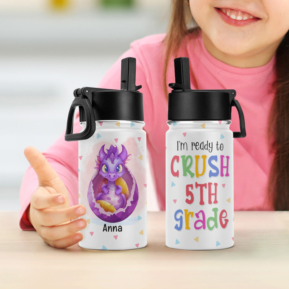 Personalized Dragon-Themed 5th Grade Kid Tumbler Kid Tumbler PopCulturePrints
