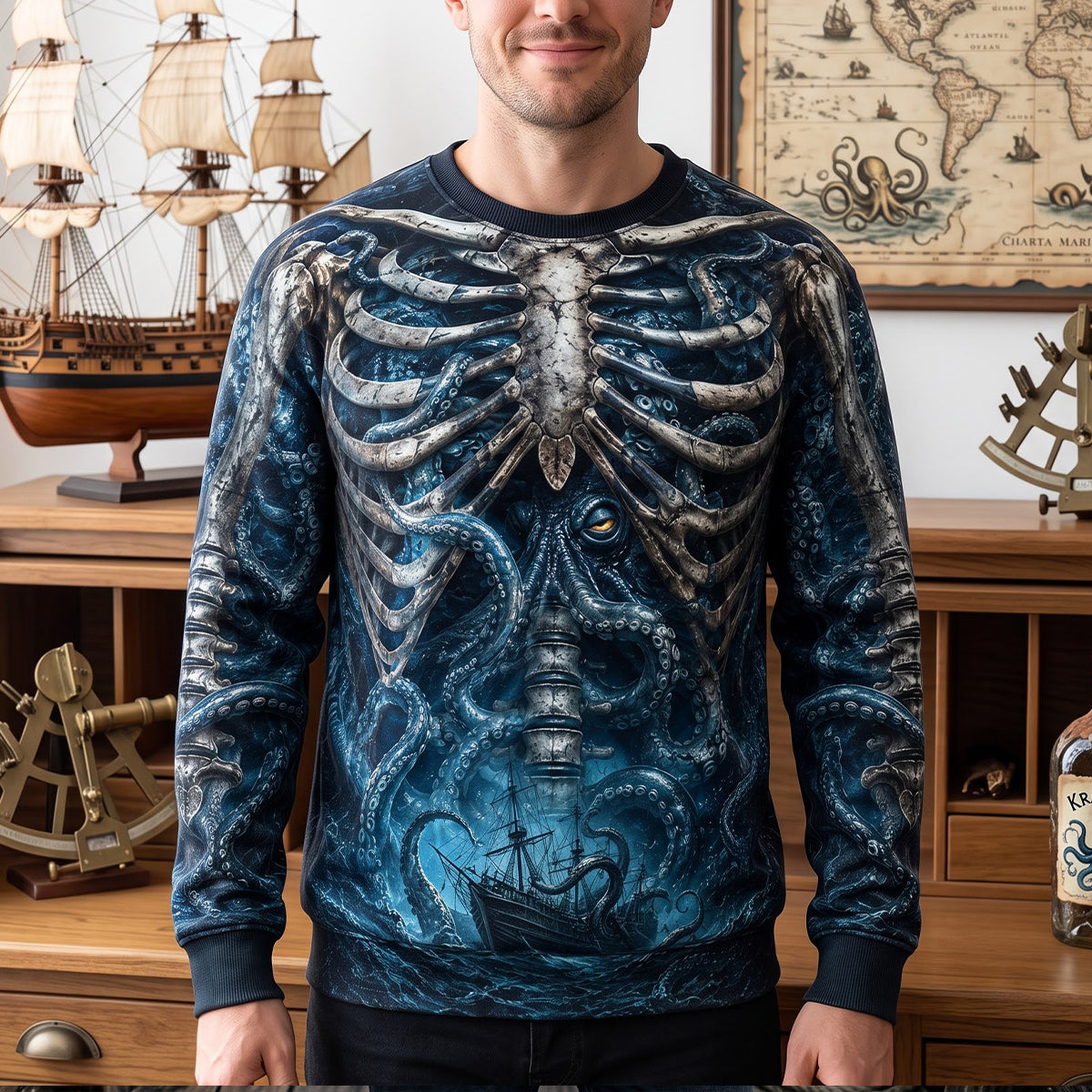 Gaint Octopus Possess Hijack 3D Shirt - Personalized Gifts For Mythological Creatures Lovers 06qhtn140826 AOP Products PopCulturePrints