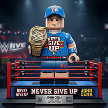 Load image into Gallery viewer, “Never Give Up” - Champion Wrestling Acrylic Plaque - Custom Personalized Gift for Wrestling Fans Shaped Plaques PopCulturePrints
