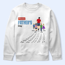 Load image into Gallery viewer, You&#39;ll Never Walk Alone - Personalized Dad &amp; Children T-Shirt T-shirt PopCulturePrints
