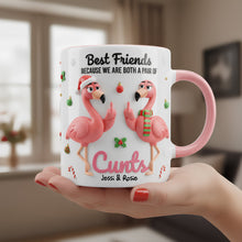 Load image into Gallery viewer, Best Friends Flamingo Mug - Customizable Gift for Your Besties Coffee Mug PopCulturePrints
