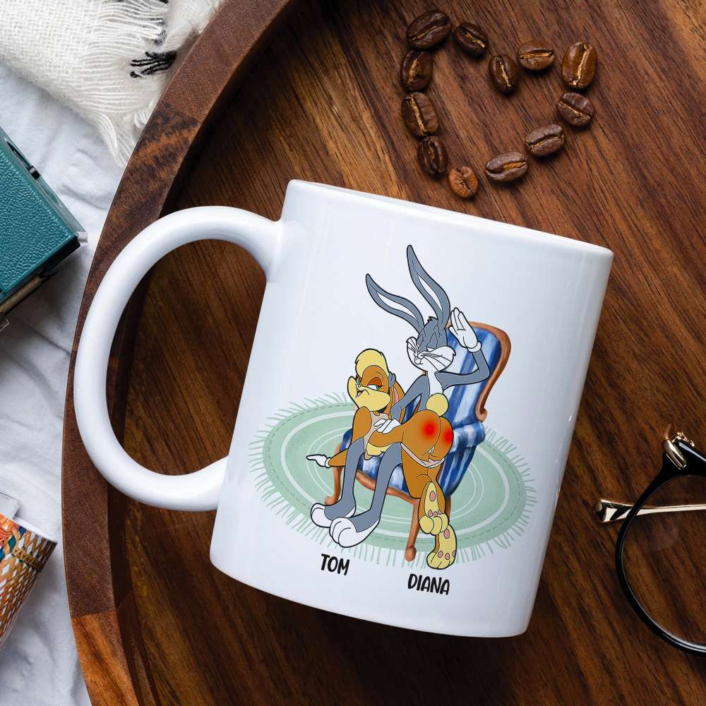 Personalized Naughty Couple Mug - Fun & Unique Valentine's Day Gifts Coffee Mug PopCulturePrints