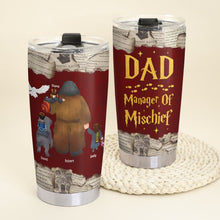 Load image into Gallery viewer, Personalized Magical Dad Tumbler - Manager of Mischief
