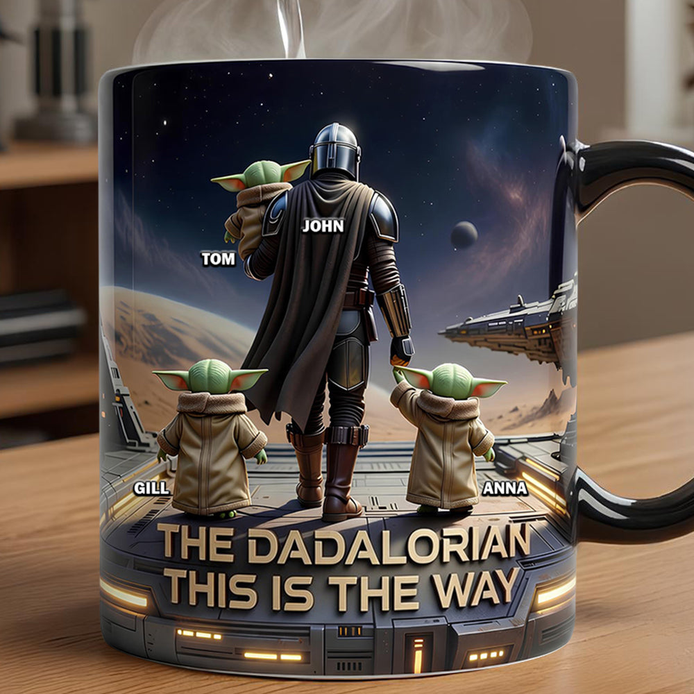 “Yoda Best Dad in the Galaxy” - Personalized Magic Mug for Dads, Grandpas, and More Coffee Mug PopCulturePrints