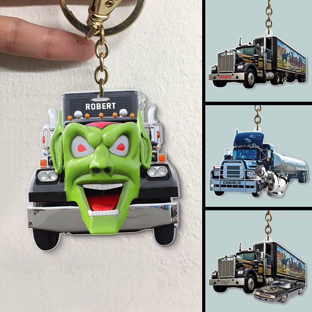 Personalized Truck Keychain - Perfect Gift for Truck Enthusiasts Keychains PopCulturePrints
