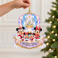 Load image into Gallery viewer, “Elevate Your Christmas Spirit!” - Merry Christmas Hot Air Balloon Ornament - Personalized Gift for Family
