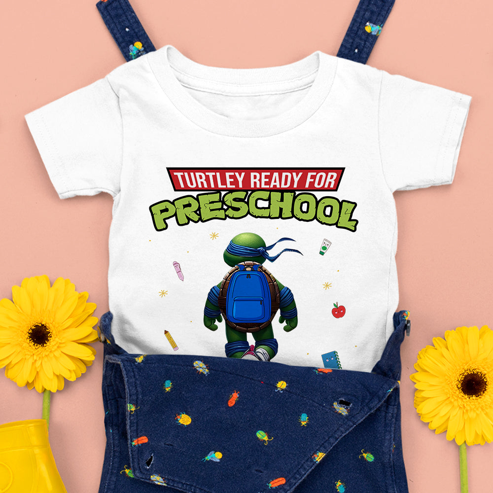 Personalized 'Turtley Ready for Preschool' Kids Shirt