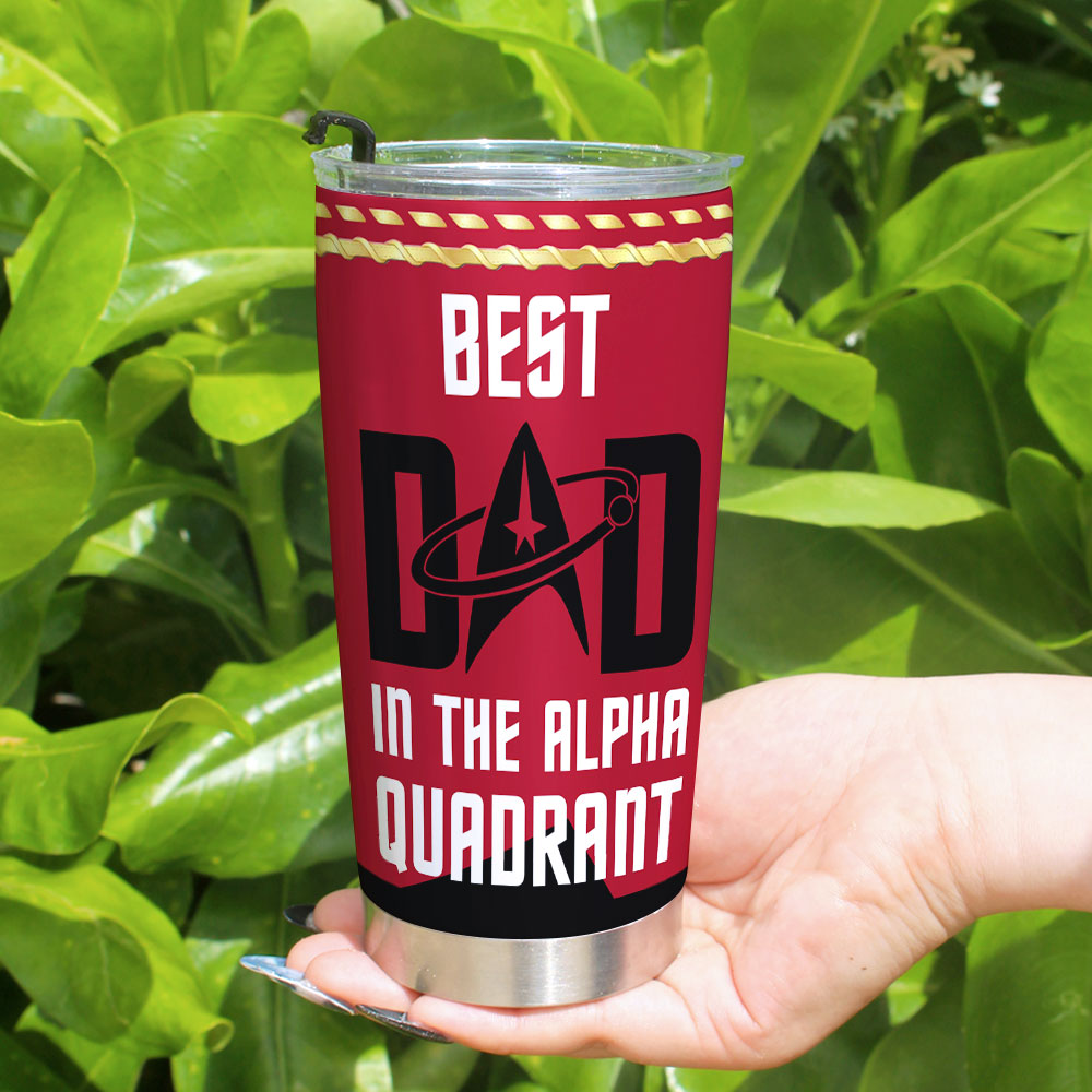 Best Dad in the Alpha Quadrant Personalized Tumbler