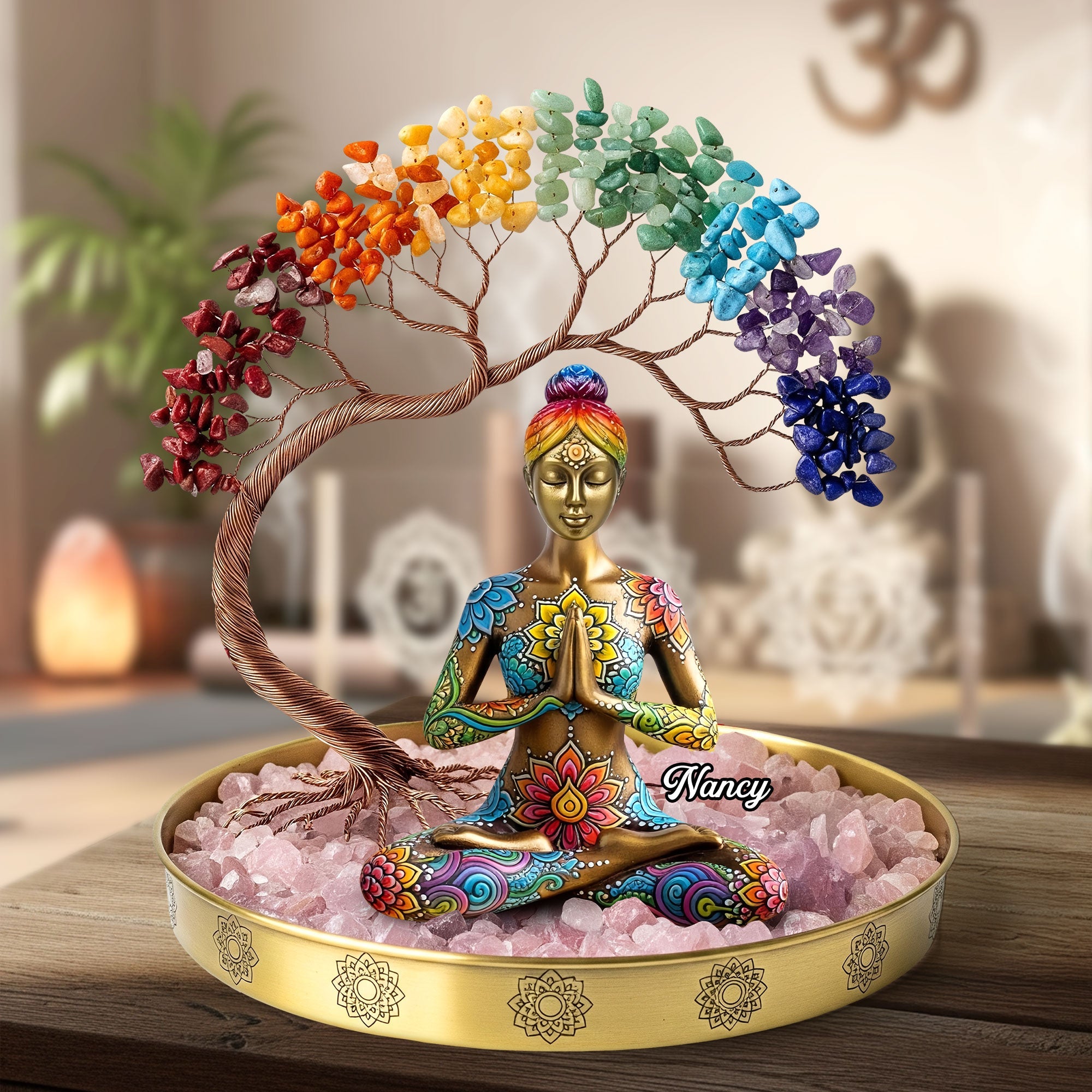 Find Your Inner Peace - Yoga Girl Plaque - Personalized Gifts For Yoga Lovers Shaped Plaques PopCulturePrints