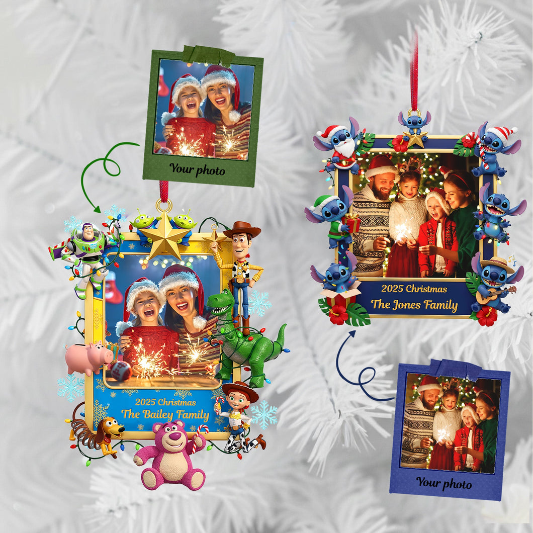 Cherish Every Memory - Custom Photo Christmas Acrylic Ornament - Personalized Gift for Families, Friends, and Loved Ones Ornament PopCulturePrints