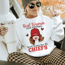 Load image into Gallery viewer, Personalized Sweatshirt for Smart American Football Fans - Chiefs Love
