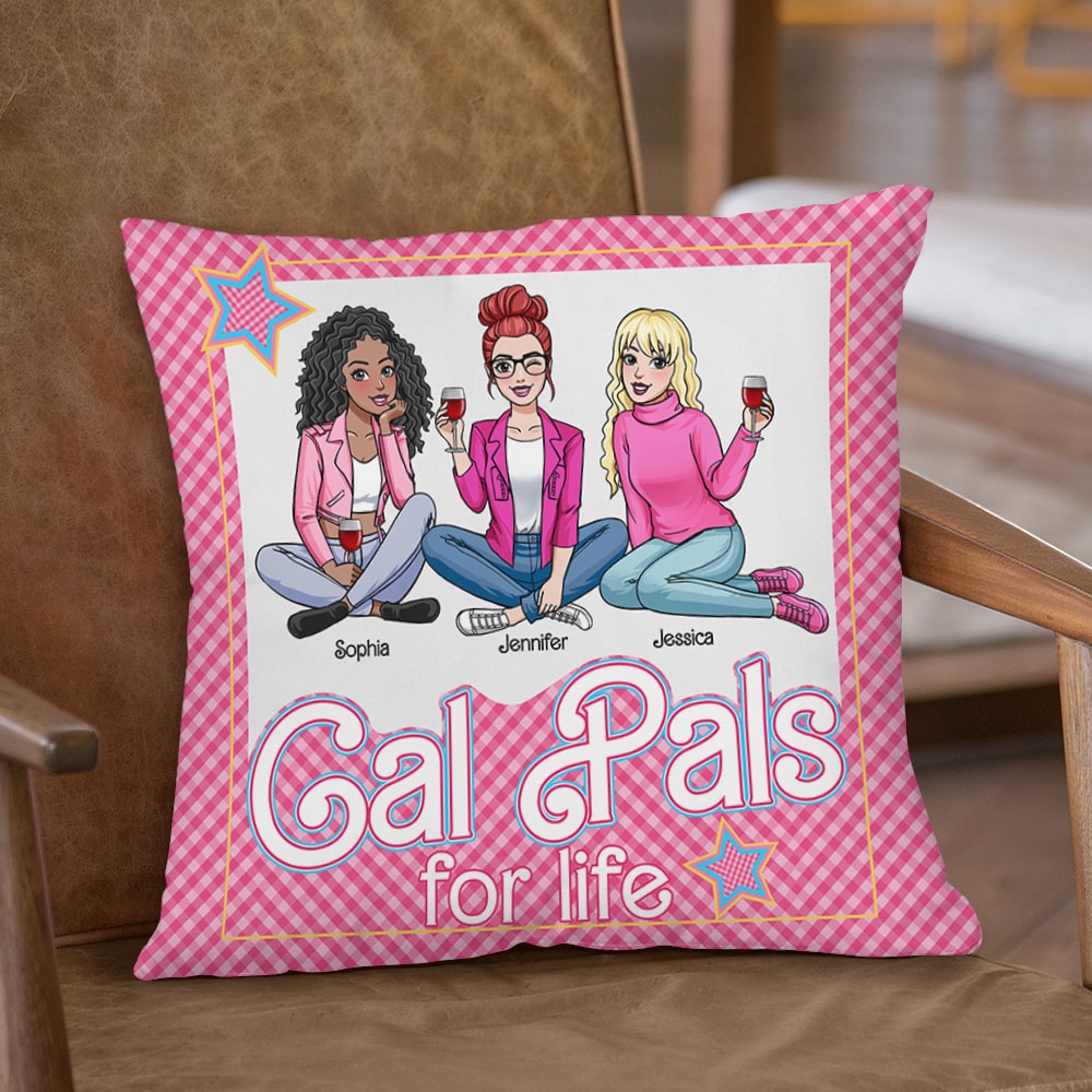 Cal Pals for Life - Personalized Friends Pillow Gift Pillow PopCulturePrints