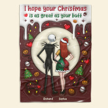 Load image into Gallery viewer, I hope your Christmas is as great as your butt - Naughty Couple Blanket, Personalized Gift for Couples Blanket PopCulturePrints
