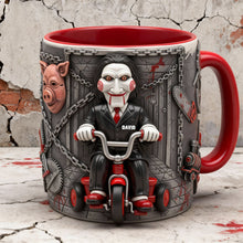 Load image into Gallery viewer, “Unlock Your Inner Horror Fan with Every Sip” - Creepy Accent Mug - Personalized Gift for Horror Lovers Coffee Mug PopCulturePrints
