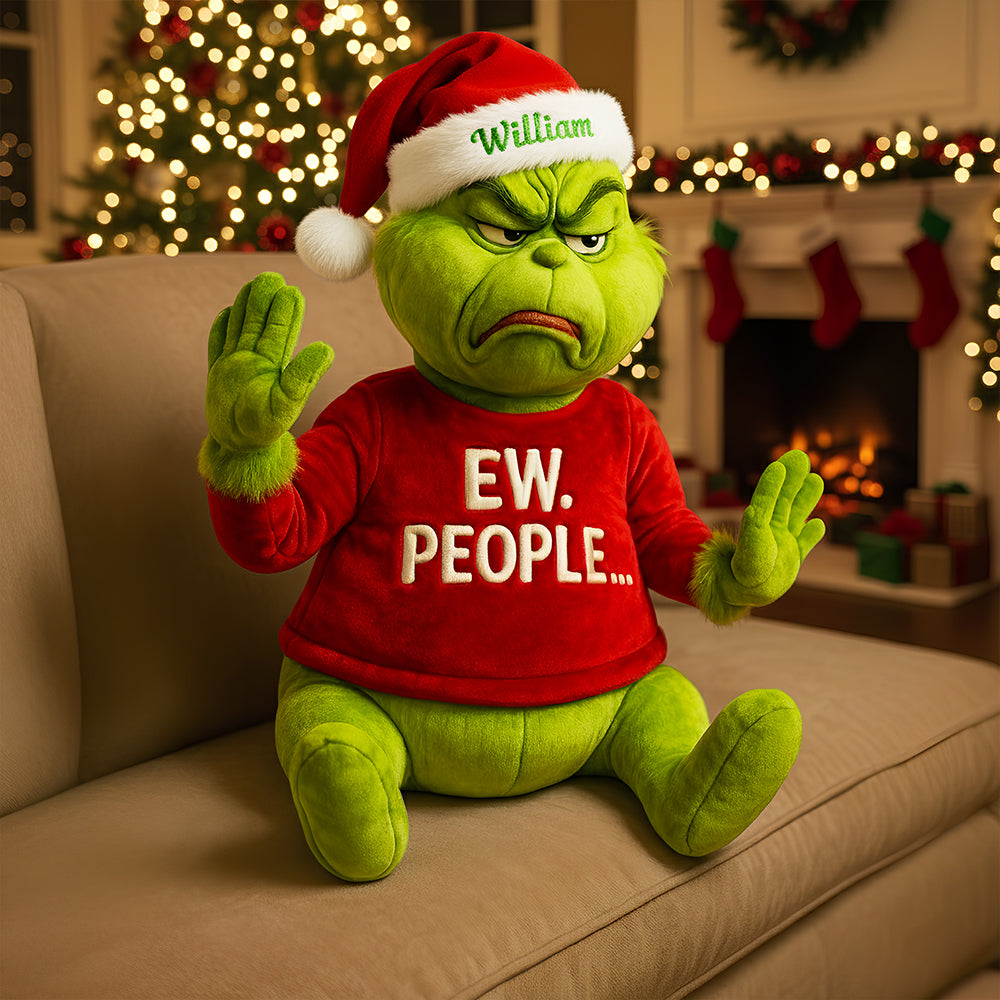 EW People Grumpy Pillow - A Personalized Gift for the Holidays Pillow PopCulturePrints