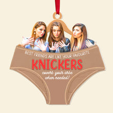 Load image into Gallery viewer, Custom Funny Friendship Knickers Christmas Ornament Ornament PopCulturePrints
