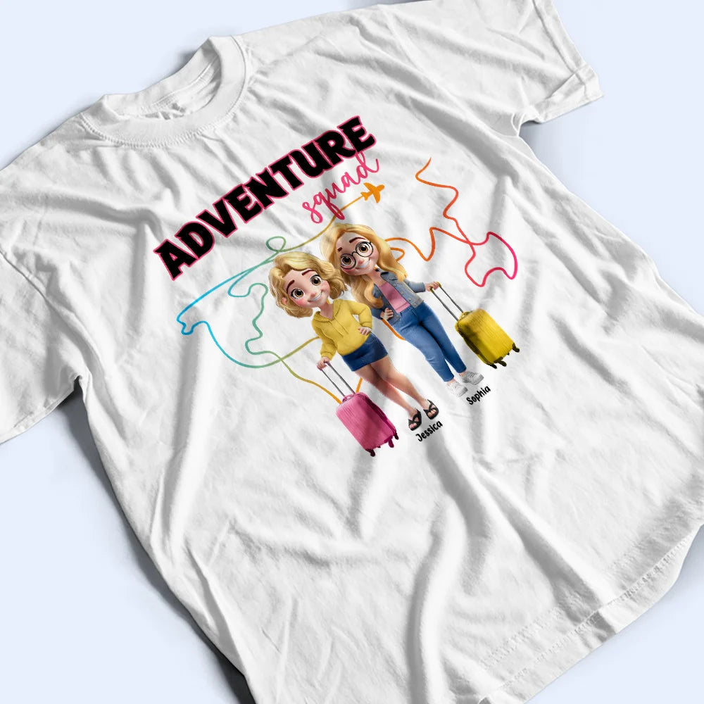 Adventure Buddies 3D Effect - Personalized T-Shirt for Friends T-shirt PopCulturePrints