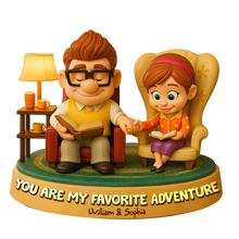 Load image into Gallery viewer, You Are My Favorite Adventure - Couple Forever Acrylic Plaque - Personalized Gift for Couples, Friends, and Family Shaped Plaques PopCulturePrints
