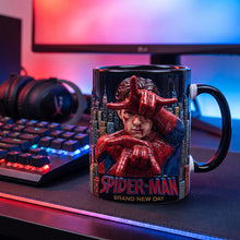 Load image into Gallery viewer, “Embrace Your Inner Hero” - Personalized Adventure Coffee Accent Mug - Custom Gift for Spider-Man Fans
