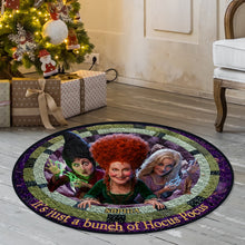 Load image into Gallery viewer, “It’s just a bunch of Hocus Pocus” - Personalized Quilted Round Mat for Movie Fans Doormat PopCulturePrints
