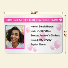 Load image into Gallery viewer, Personalized Boyfriend Identification Card Gift Wallet Card PopCulturePrints
