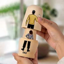 Load image into Gallery viewer, “Embrace Your Sci-Fi Family Adventure!” - Sci-fi Theme Family Nesting Dolls - Personalized Gifts For Family Wooden Nesting Dolls PopCulturePrints
