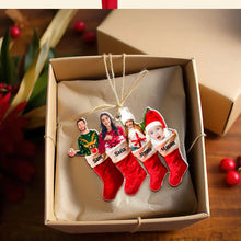 Load image into Gallery viewer, Personalized Family Christmas Photo Ornament Ornament PopCulturePrints
