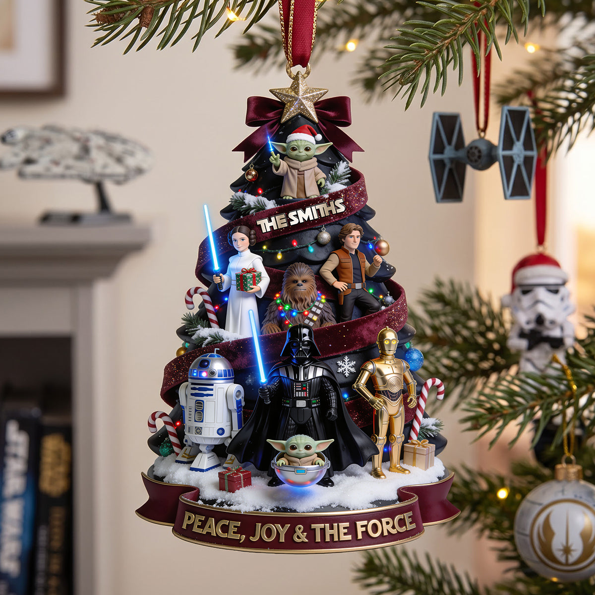 Cosmic Christmas Acrylic Ornament - Personalize Gifts For Family 03tota140826 Ornament PopCulturePrints