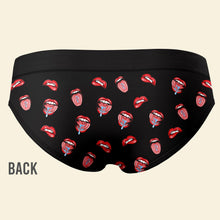 Load image into Gallery viewer, Personalized Naughty Couples Briefs - It's Hot, It's Wet Boxer Briefs PopCulturePrints

