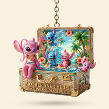 Load image into Gallery viewer, “Traveling Partners for Life” - Cute Traveling Mom Keychain - Personalized Gift for Moms, Grandma, and Kids Keychains PopCulturePrints
