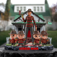 Load image into Gallery viewer, Horror Mama - &#39;A Unique Tribute to the Scary Side of Motherhood&#39; - Personalized Acrylic Plaque, Gift for Mom, Grandma &amp; Horror Fans Shaped Plaques PopCulturePrints
