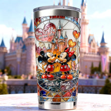 Load image into Gallery viewer, You &amp; Me - Classic Sweetheart Couple Tumbler | Personalized Gift for Couples Tumbler Cup PopCulturePrints
