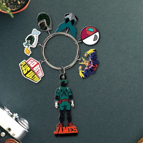 Custom Anime Hero Keychain - Personalized Gift Keychains PopCulturePrints