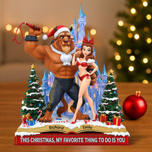 Load image into Gallery viewer, This Christmas, My Favorite Thing To Do Is You - Enchanted Couple Acrylic Plaque Shaped Plaques PopCulturePrints
