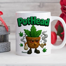 Load image into Gallery viewer, “Celebrate Your Vibe!” Pothead Mug - Custom Personalize Gift for Smokers, Friends, and Cannabis Lovers Coffee Mug PopCulturePrints
