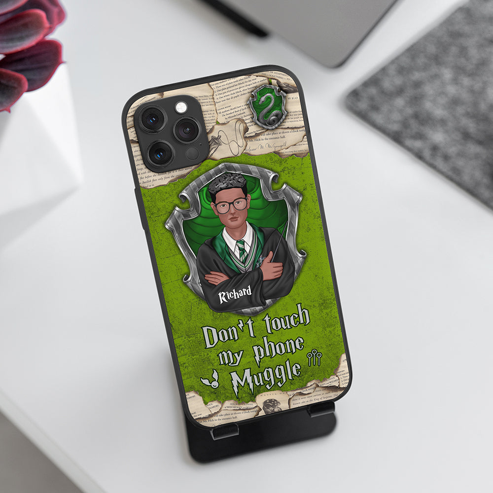 Personalized Harry Potter Themed Phone Case - Don't Touch My Phone Muggle