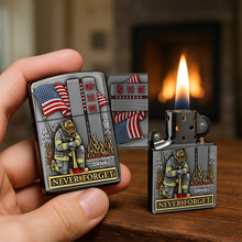 Load image into Gallery viewer, Never Forget – Personalized Firefighter Lighter - Custom Gift for Heroes Lighter PopCulturePrints
