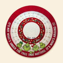 Load image into Gallery viewer, &quot;It&#39;s not what&#39;s under the tree that matters, it&#39;s who&#39;s around it!&quot; - Customize Your Own Monster Quilted Tree Skirt - Perfect Christmas Gift for Family and Friends Tree Skirt PopCulturePrints
