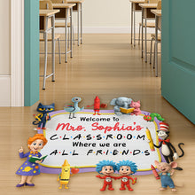 Load image into Gallery viewer, Welcome to Mrs. Sophia's Classroom - Personalized Doormat for Teachers Doormat PopCulturePrints

