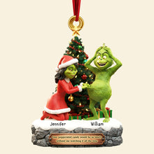 Load image into Gallery viewer, Naughty Couple Christmas Ornament - Personalized Holiday Gift for Couples Ornament PopCulturePrints
