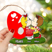 Load image into Gallery viewer, Custom Anniversary Acrylic Ornament for Couples
