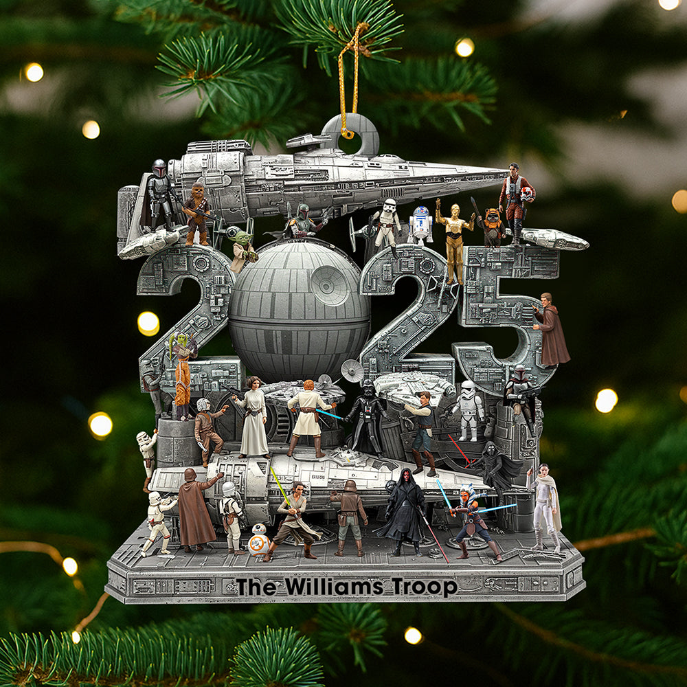 Cosmic Christmas Troop Ornament - Personalized Gift for Movie Fans Ornament PopCulturePrints