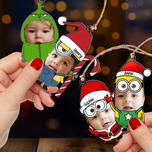 Personalized Minion Christmas Ornaments for Kids Ornament PopCulturePrints